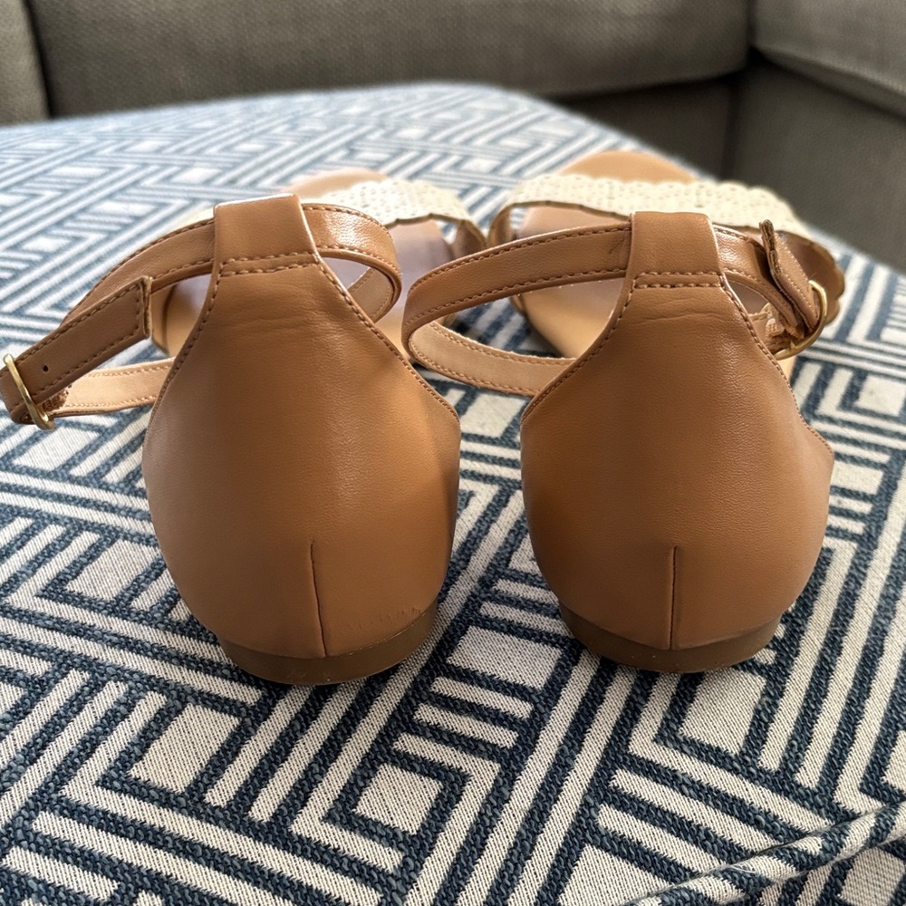 Old Navy Women's Tan and Cream Sandals, Size 9, good used condition - Picture 7 of 10